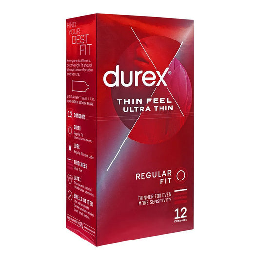 Durex Thin Feel Ultra Thin Condoms 12 pk