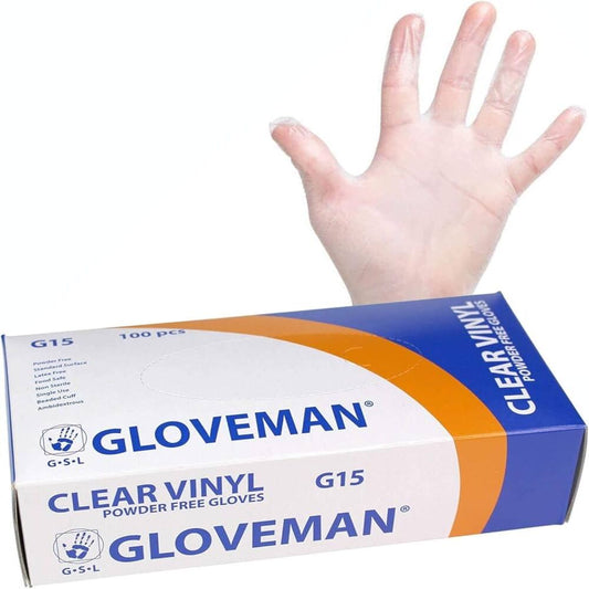 Gloveman Clear Vinyl Gloves