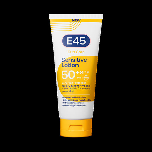 E45 Sun Body Lotion for Sensitive Skin. Hydrating Sun Cream