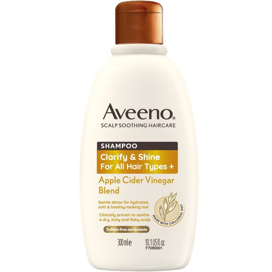 Aveeno Clarify and Shine Apple Cider Vinegar Scalp Soothing Shampoo