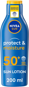 NIVEA SUN Protect Moisture Sun Lotion SPF 50+ (200 ml)