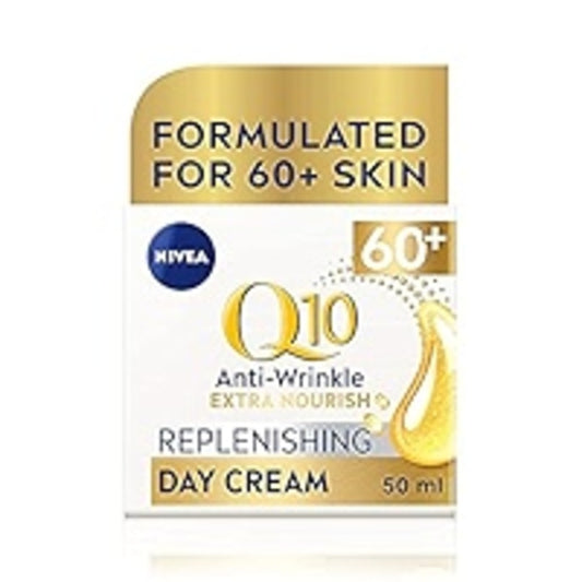 NIVEA Q10 Power 60+ Skin Anti-Wrinkle + Replenishing Day Cream (50 ml)