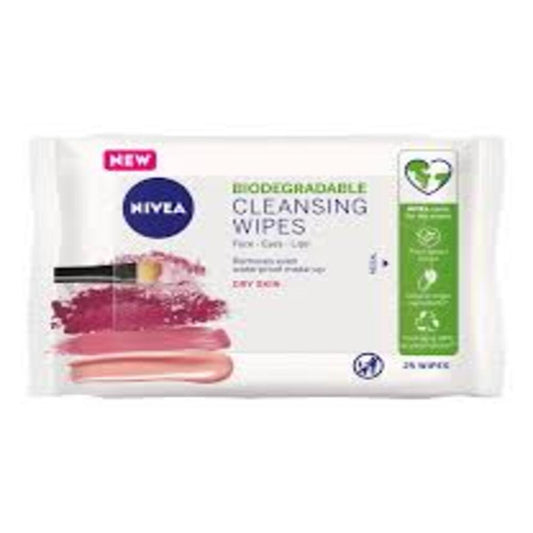 NIVEA Biodegradable Cleansing Wipes Dry Skin (40 sheets)