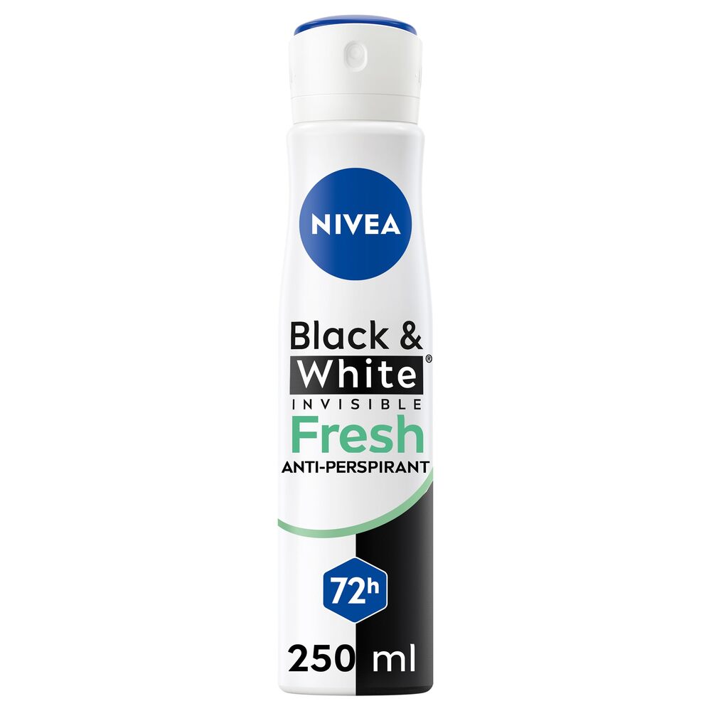 NIVEA Black &amp; White Fresh Anti-Perspirant Spray (250ml)