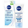 NIVEA Light Moisturising Day Cream, Hydrating Face Cream with Vitamin E