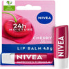 NIVEA Cherry Shine Lip Balm (4.8g), Flavoured Lip Balm with Shea Butter