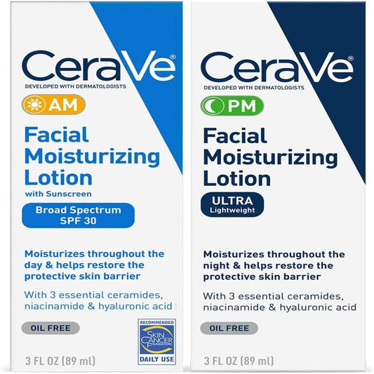 CeraVe Day & Night Face Lotion Skin Care Set