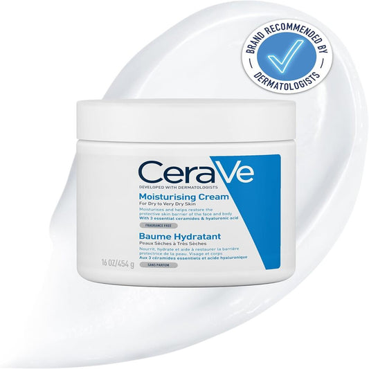 CeraVe Moisturising Cream for Dry to Very Dry Skin 454g