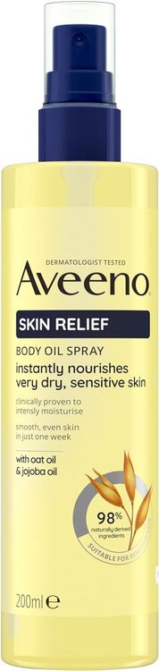 Aveeno Skin Relief Body Oil Spray (1x 200ml)