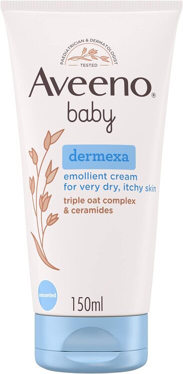 AVEENO Baby Dermexa Emollient Cream 150 ml, Packaging May Vary