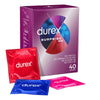 Durex Surprise Me Condoms, 40s, Variety Pack, Thin Feel, Originals Extra Safe,